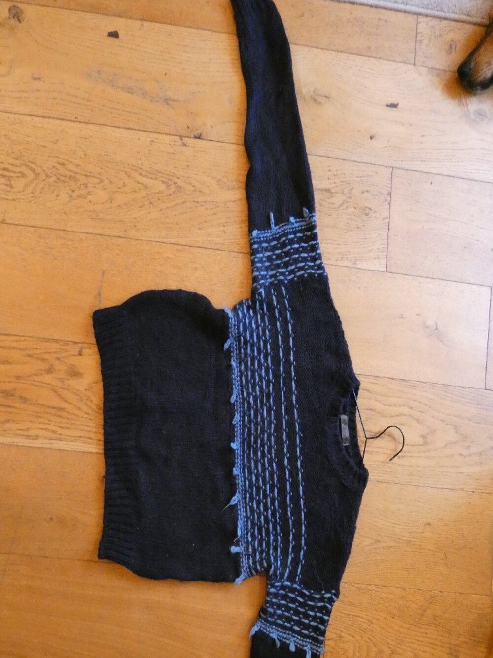 Blue Anthropology Elsamanda Knit Pullover Sweater